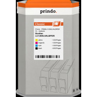 compatibile con Brother LC-129XL+LC-125XL  Prindo Classic XL Multipack nero / ciano / magenta / giallo