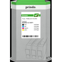 compatibile con Brother LC-3211  Prindo Green Multipack nero / ciano / magenta / giallo