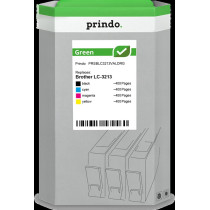 compatibile con Brother LC-3213  Prindo Green XL Multipack nero / ciano / magenta / giallo