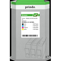 compatibile con Brother LC-3219XL  Prindo Green XL Multipack nero / ciano / magenta / giallo