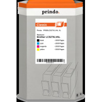 compatibile con Brother LC527XLVAL  Prindo Classic XL Multipack nero / ciano / magenta / giallo