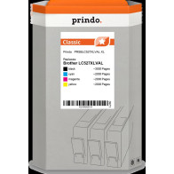 compatibile con Brother LC527XLVAL  Prindo Classic XL Multipack nero / ciano / magenta / giallo