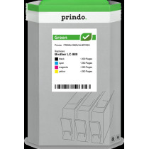 compatibile con Brother LC-980  Prindo Green Multipack nero / ciano / magenta / giallo