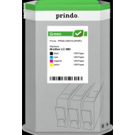 compatibile con Brother LC-980  Prindo Green Multipack nero / ciano / magenta / giallo