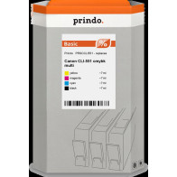 compatibile con Canon CLI-551  Prindo Basic Multipack nero / ciano / magenta / giallo