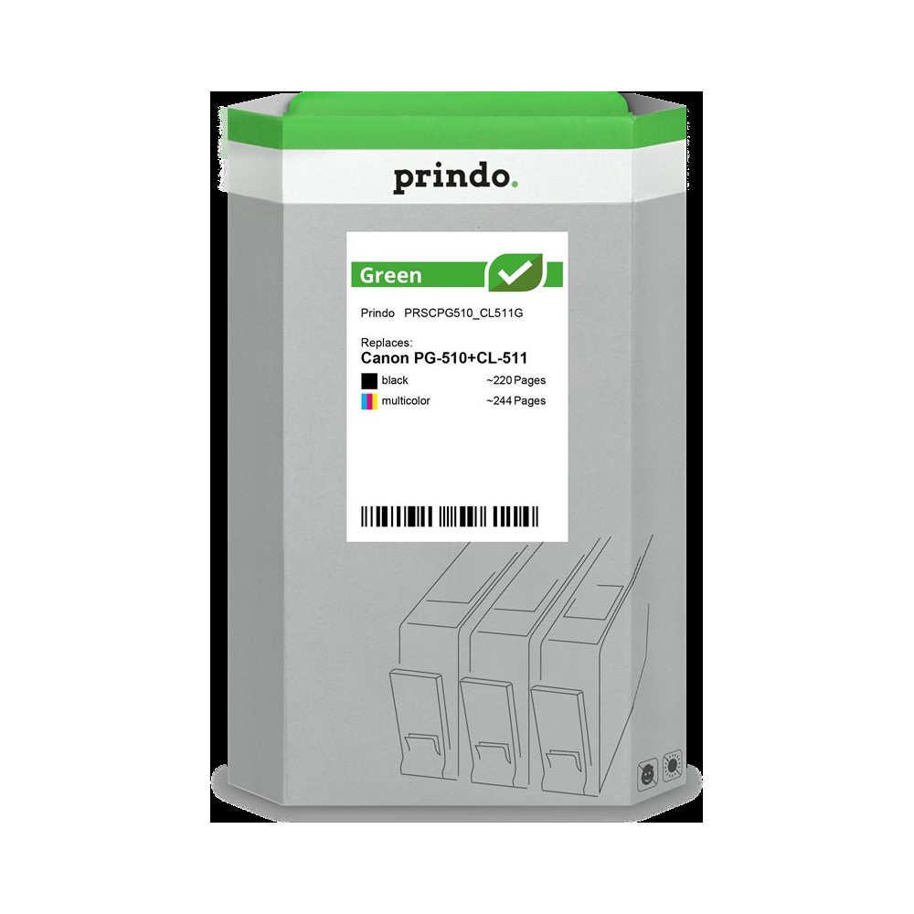 Prindo Green Multipack nero / differenti colori