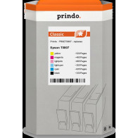 compatibile con Epson T0807  Prindo Classic Multipack nero / ciano / magenta / giallo / ciano (chiaro) / magenta (chiaro)