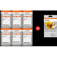 Prindo Classic nero / ciano / magenta / giallo / ciano (chiaro) / magenta (chiaro) Value Pack