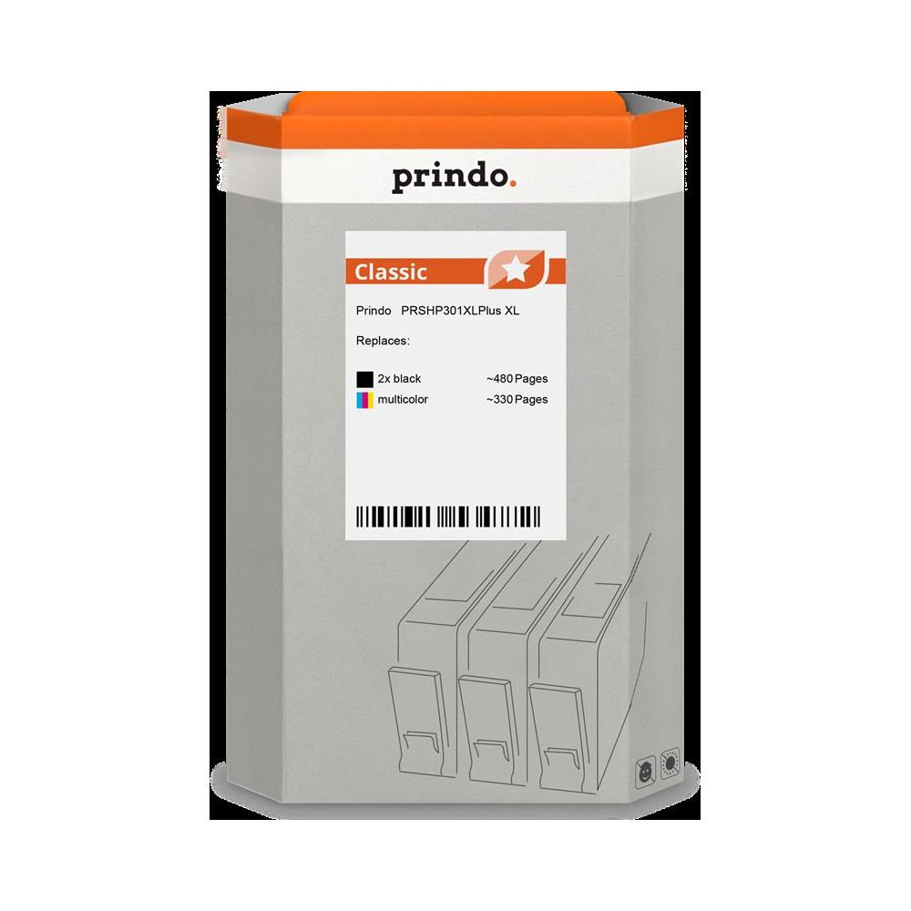 Prindo Classic XL Multipack nero / differenti colori