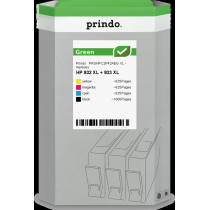 compatibile con HP 932XL+933XL  Prindo Green XL Multipack nero / ciano / magenta / giallo