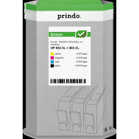 compatibile con HP 932XL+933XL  Prindo Green XL Multipack nero / ciano / magenta / giallo