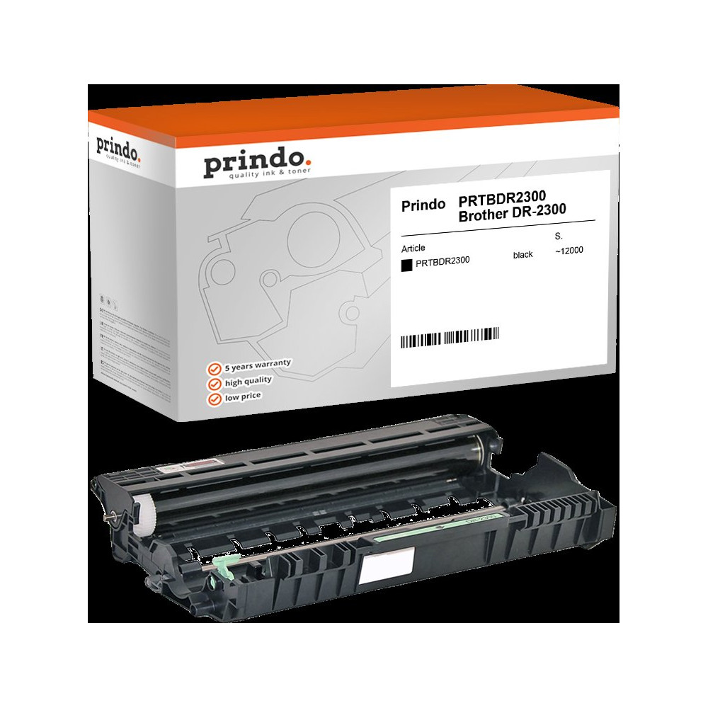 compatibile con Brother DR-2300  Prindo Classic Tamburo nero