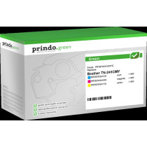 compatibile con Brother TN-241CMY  Prindo Green Multipack ciano / magenta / giallo