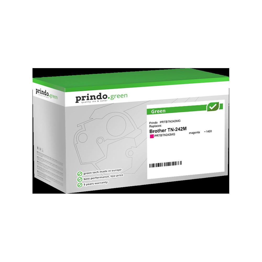 compatibile con Brother TN-242M  Prindo Green magenta toner