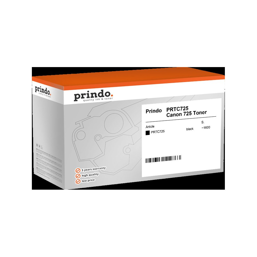 compatibile con Canon 725  Prindo Classic nero toner
