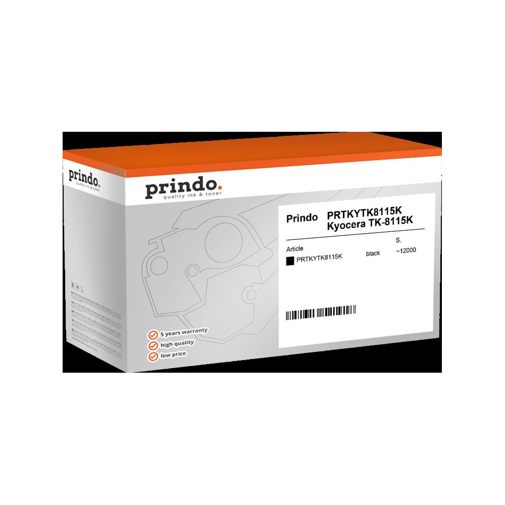 compatibile con Kyocera TK-8115K  Prindo Classic nero toner
