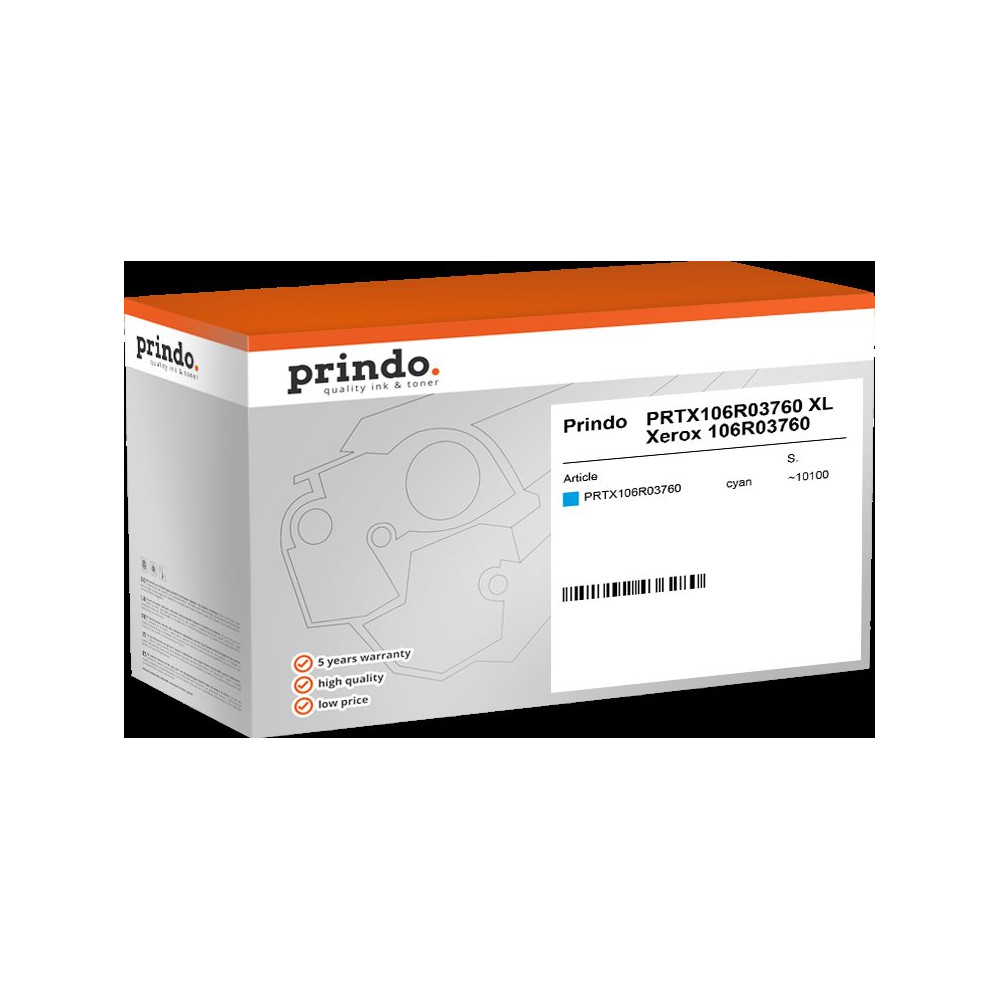 compatibile con Xerox 106R03760  Prindo Classic XL ciano toner