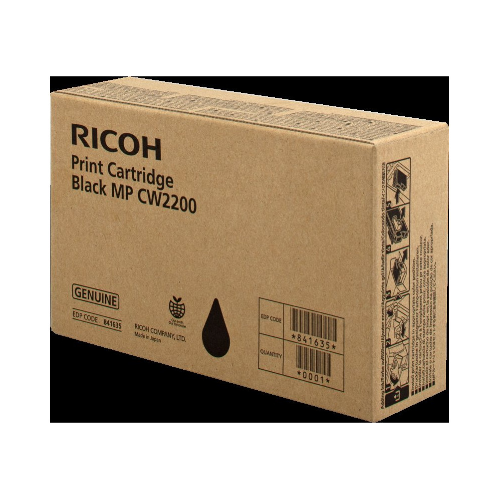 Ricoh MP CW2200BK nero Cartuccia d'inchiostro (841635)