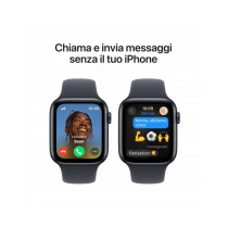 Apple Watch SE GPS + Cellular 44mm Midnight Cassa Alluminio con Cinturino Sport Mezzanotte - M/L