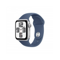 Apple Watch SE GPS 40mm Argento Cassa Alluminio con Denim Sport Band - S/M