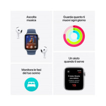 Apple Watch SE GPS 40mm Galassia Cassa Alluminio con Galassia Sport Band - M/L