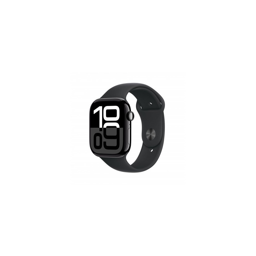 Apple Watch Series 10 GPS + Cellular 46mm Jet Nero Cassa Alluminio con Nero Sport Band - S/M