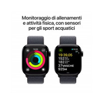 Apple Watch Series 10 GPS 42mm Jet Nero Cassa Alluminio con Cinturino Loop Inchiostro