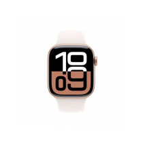 Apple Watch Series 10 GPS 42mm Rose Oro Cassa Alluminio con Cinturino Sport Rosa Fard - S/M