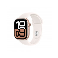 Apple Watch Series 10 GPS 42mm Rose Oro Cassa Alluminio con Cinturino Sport Rosa Fard - S/M