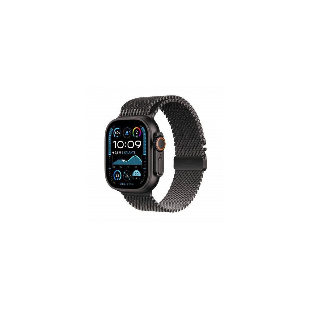 Apple Watch Ultra 2 GPS + Cellular 49mm Cassa Titanio Nero con Titanio Nero Milanese Loop - L