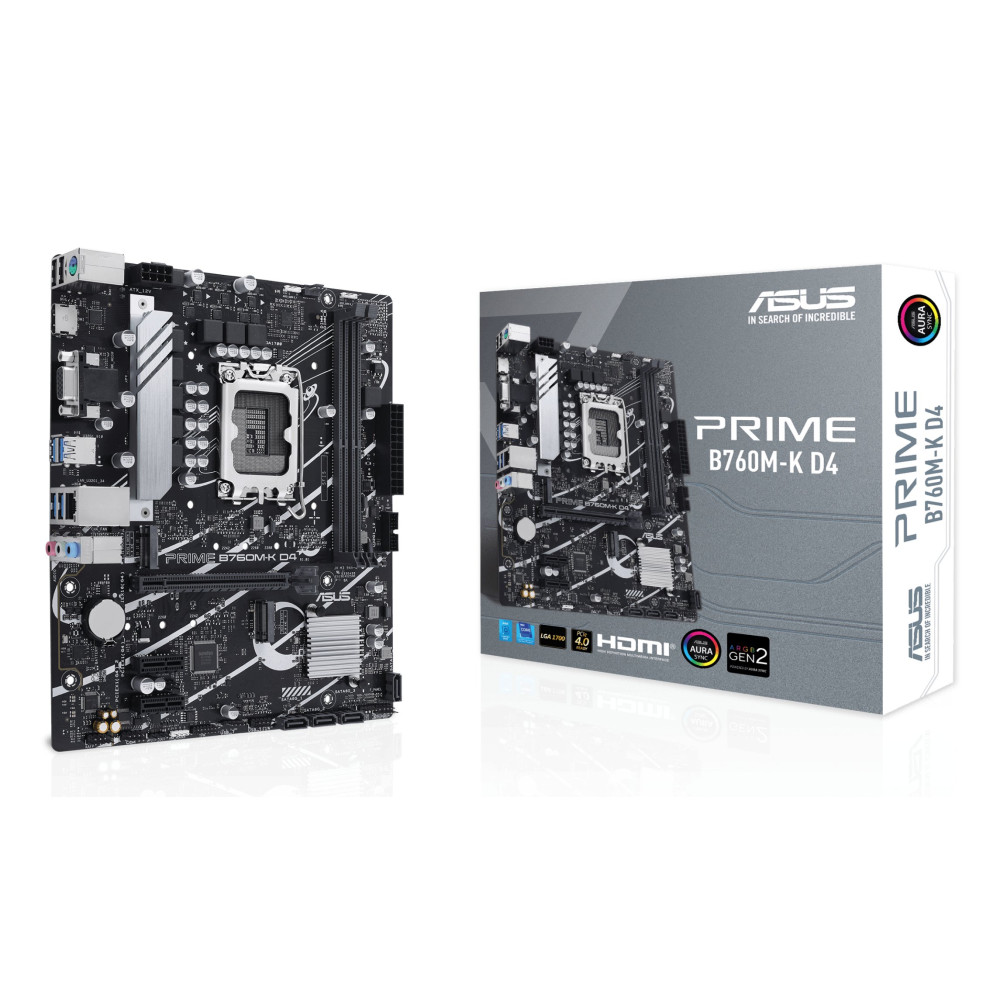 ASUS PRIME B760M-K D4 Intel B760 LGA 1700 micro ATX