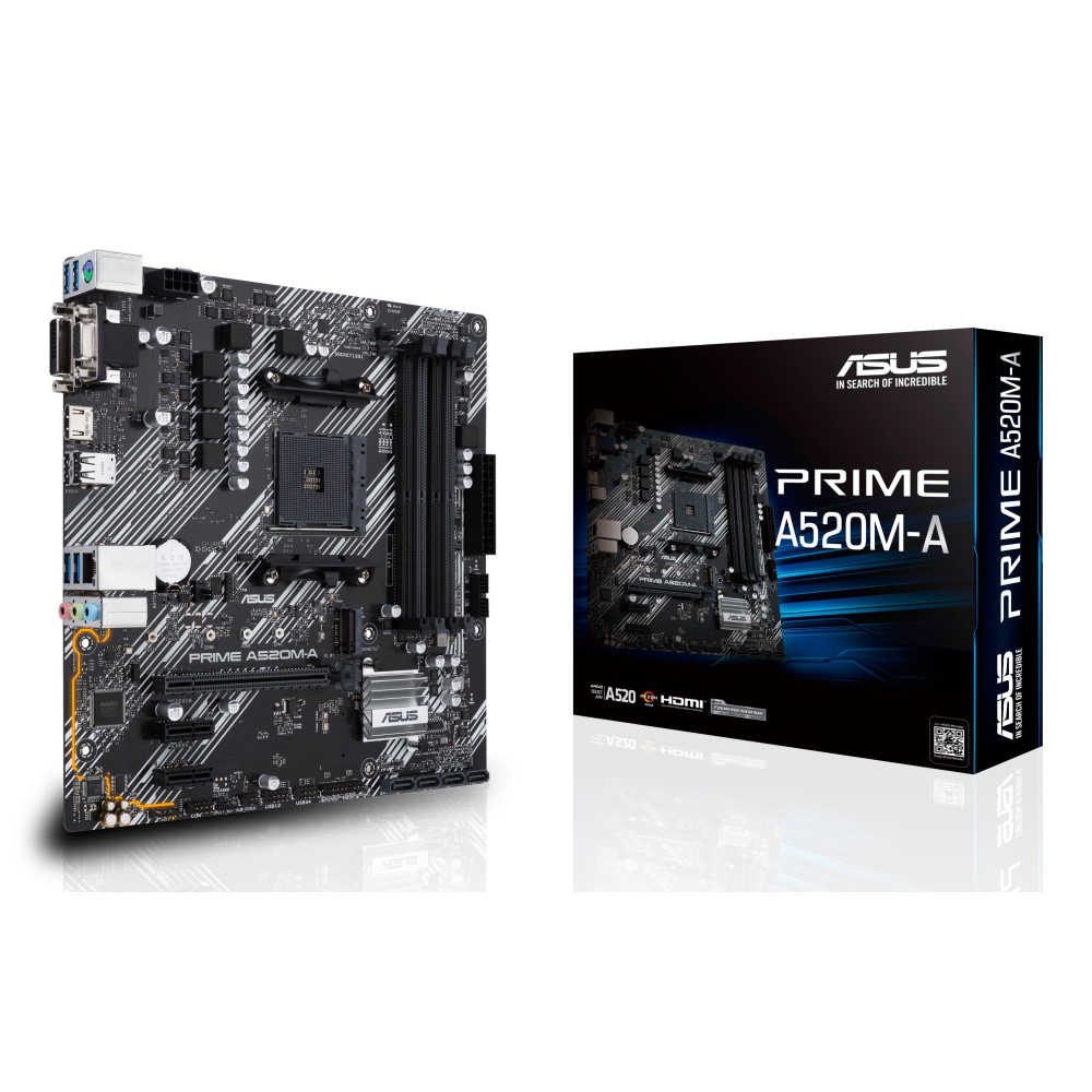ASUS PRIME A520M-A II/CSM AMD A520 Socket AM4 micro ATX