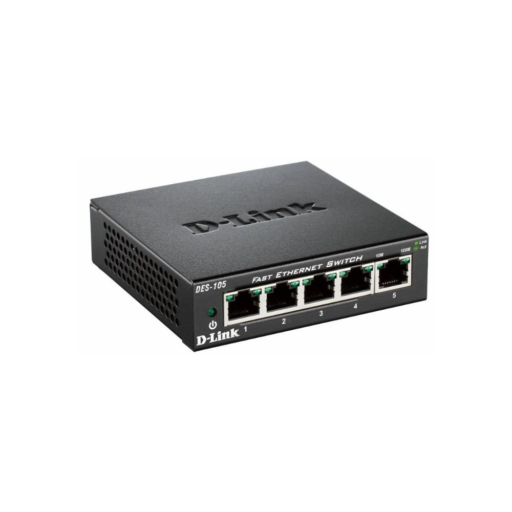 D-Link DES-105 Non gestito L2 Nero