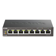 D-Link DGS-1008P/E switch di rete Non gestito L2 Gigabit Ethernet (10/100/1000) Supporto Power over Ethernet (PoE) Desktop Nero