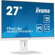 iiyama ProLite XUB2792QSU-W6 Monitor PC 68,6 cm (27") 2560 x 1440 Pixel Quad HD LED Bianco