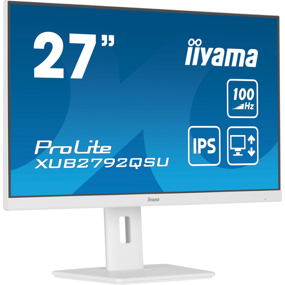 iiyama ProLite XUB2792QSU-W6 Monitor PC 68,6 cm (27") 2560 x 1440 Pixel Quad HD LED Bianco