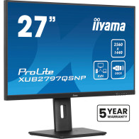 iiyama ProLite XUB2797QSNP-B1 Monitor PC 68,6 cm (27") 2560 x 1440 Pixel Quad HD LED Nero