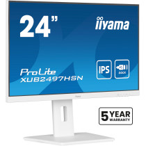 iiyama ProLite XUB2497HSN-W1 Monitor PC 60,5 cm (23.8") 1920 x 1080 Pixel Full HD LED Bianco