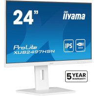 iiyama ProLite XUB2497HSN-W1 Monitor PC 60,5 cm (23.8") 1920 x 1080 Pixel Full HD LED Bianco