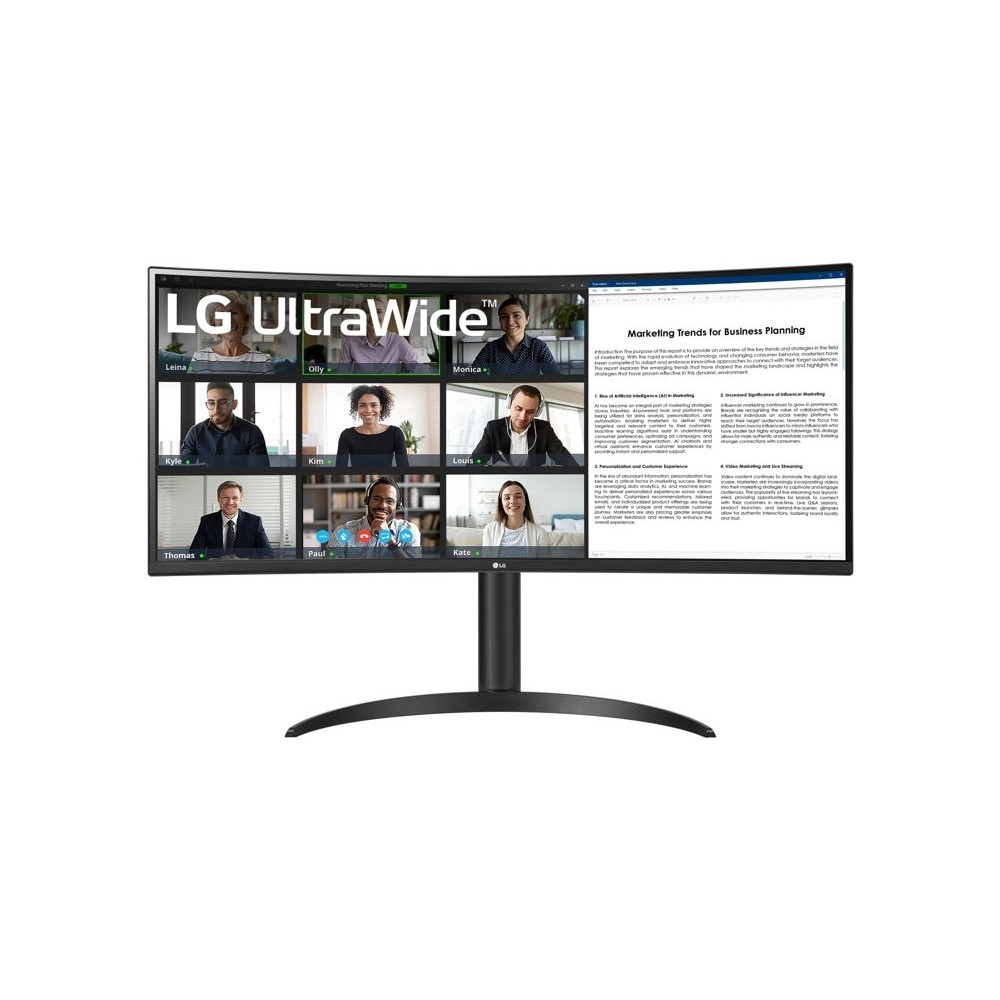 LG 34WR55QK-B Monitor PC 86,4 cm (34") 3440 x 1440 Pixel Wide Quad HD Nero