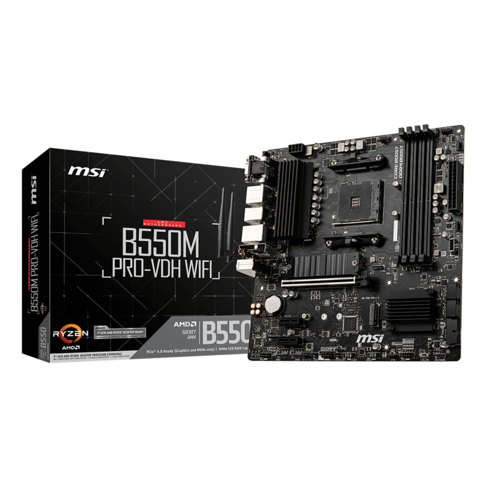 MSI B550M PRO-VDH WIFI scheda madre AMD B550 Socket AM4 micro ATX