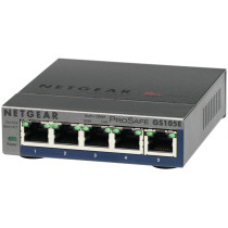 NETGEAR GS105E-200PES switch di rete Gestito L2/L3 Gigabit Ethernet (10/100/1000) Grigio
