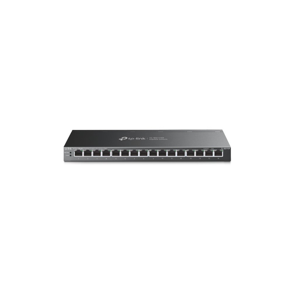 TP-Link TL-SG116P switch di rete Non gestito Gigabit Ethernet (10/100/1000) Supporto Power over Ethernet (PoE) Nero