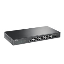 TP-Link JetStream TL-SG3428X-UPS switch di rete Gestito L2+/L3 Gigabit Ethernet (10/100/1000) 1U Nero