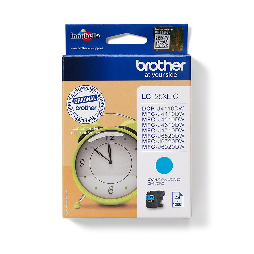 Brother LC-125XLC cartuccia d'inchiostro 1 pz Originale Ciano