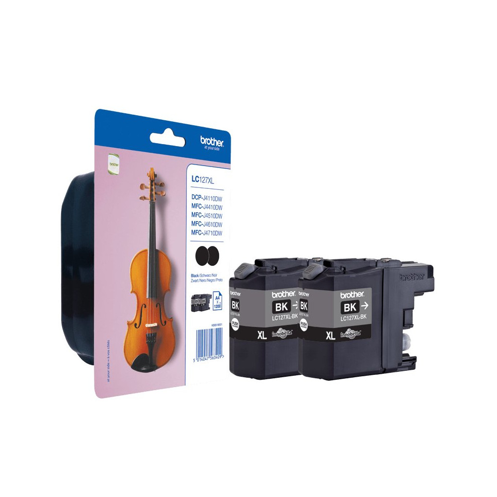 Brother LC127XLBKBP2 cartuccia d'inchiostro 2 pz Originale Nero