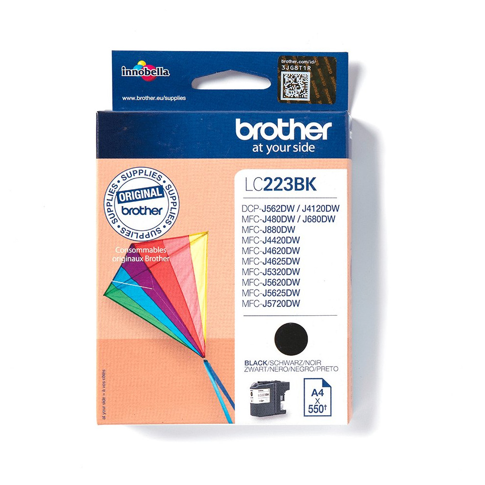 Brother LC-223BK cartuccia d'inchiostro 1 pz Originale Nero