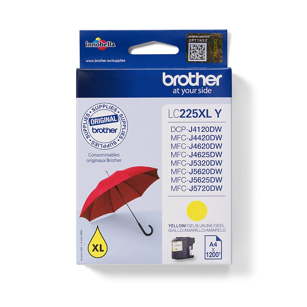 Brother LC225XLY cartuccia d'inchiostro 1 pz Originale