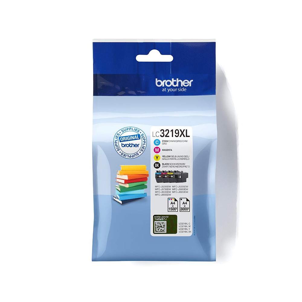 Brother LC3219XLVAL cartuccia toner 4 pz Originale Nero, Ciano, Magenta, Giallo