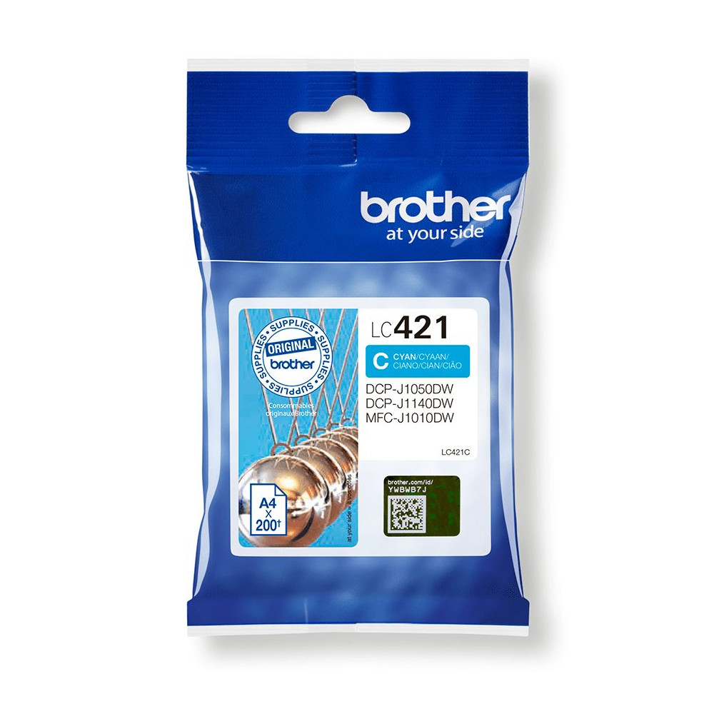 Brother LC421C cartuccia d'inchiostro 1 pz Originale Ciano